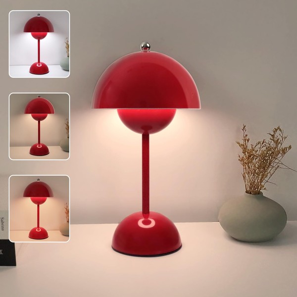 EXTRASTAR LED Desk Lamp Rechargeable, Square Shape, 3 Color Change