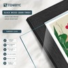 TENIBYC 8x10 Picture Frame 4 Pack, Black Wooden Textured, HD