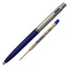 ZOFAX BLUE Ballpoint Pen, Retractable, 0.7mm Fine Point, 1 x