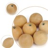 HASLED 20 Wooden Furniture Knobs, Cabinet Knobs with Screws, Smooth