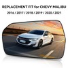 Aritoxy Right Heated Mirror Glass Fit for Chevy Malibu 2016