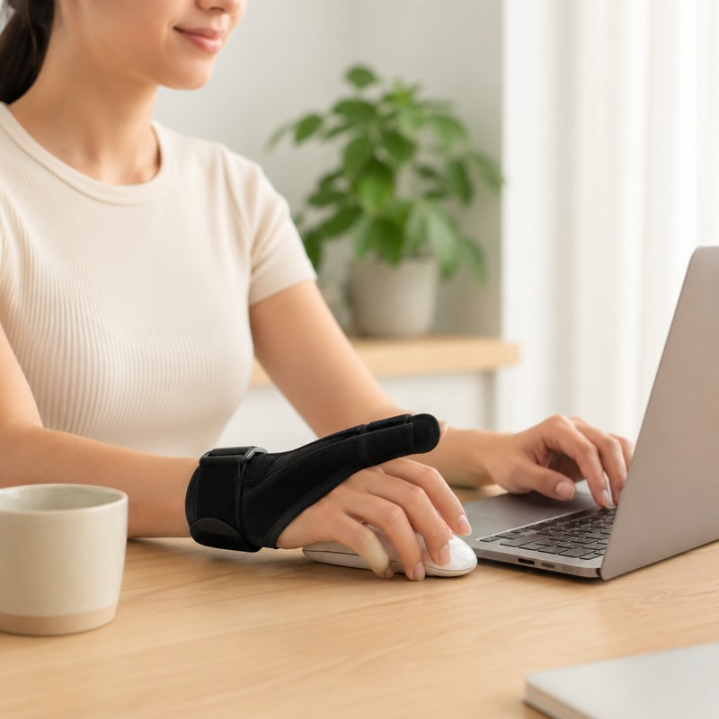 Adjustable Thumb and Wrist Support Brace for Exercise – Breathable