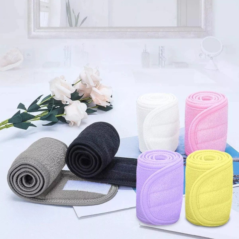 AutoWT Diademas Para Maquillaje Spa Limpieza Facial Lavable 6 Pza