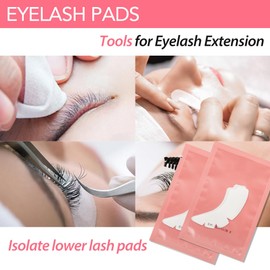 Lunamoon Augenpads für Wimpernverlängerung Wimpern Pads Augenpads Wimpernverlängerung Pad Eyelash Pads Augen Gel Pads Wimpernlifting Pad Wimpern Färben Pad Lash Extension Pads 50 Paar (Angel Pink)
