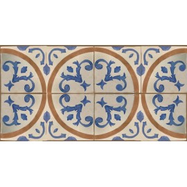 Tabarka Tile  Off White 4 x 4 with distressed edges  Mediterranean 25