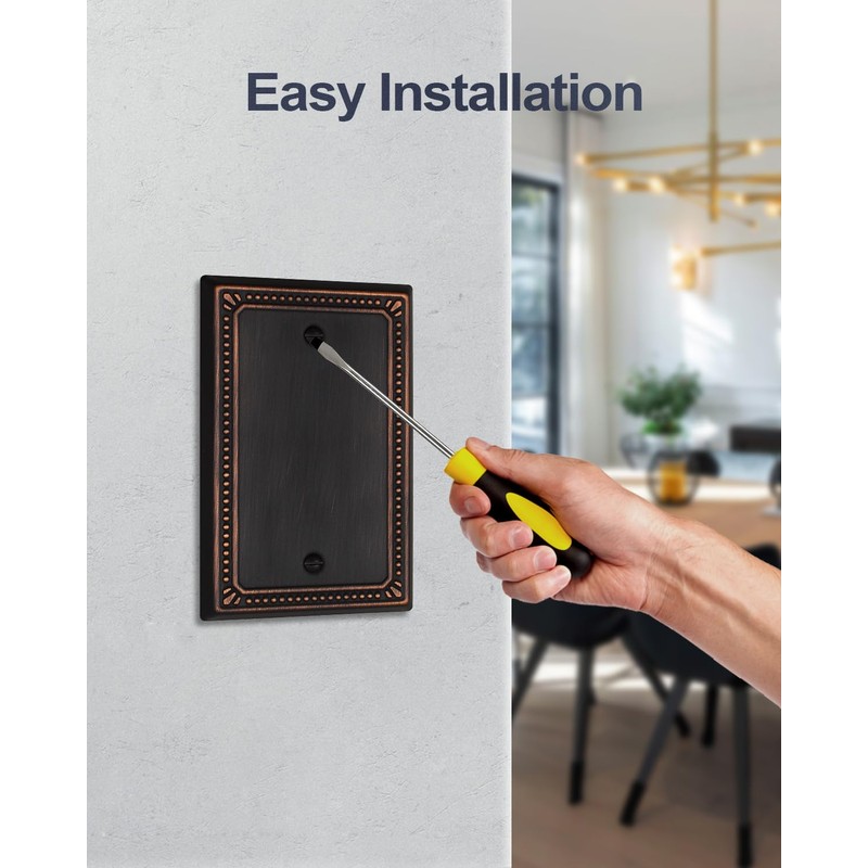 ZILLSEA Metal Wall Plates, Switch Plates and Outlet Covers, Decorative
