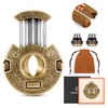 CIGARLOONG Cigar Punch Cutter Bronze Engrave Double Size Drill Cigar