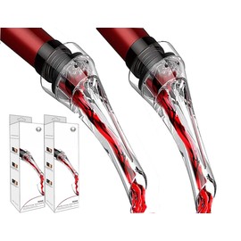 Wine Pourer 2pcs Premium Wine Aerator Pourer Professional Quality Wine Aerator Pourer Spout 2 Packs