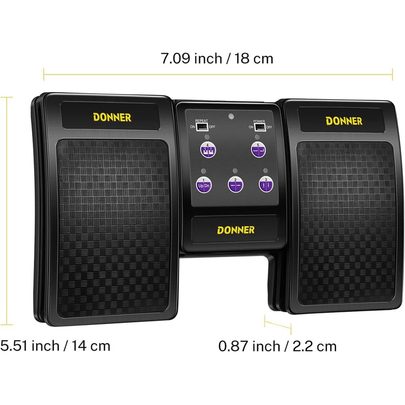 Donner Tablet Page Turner Wireless Page Turner Music Flip Pedal