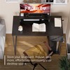 Pamray 39 Inch Computer Desk with Monitor Stand Small Home