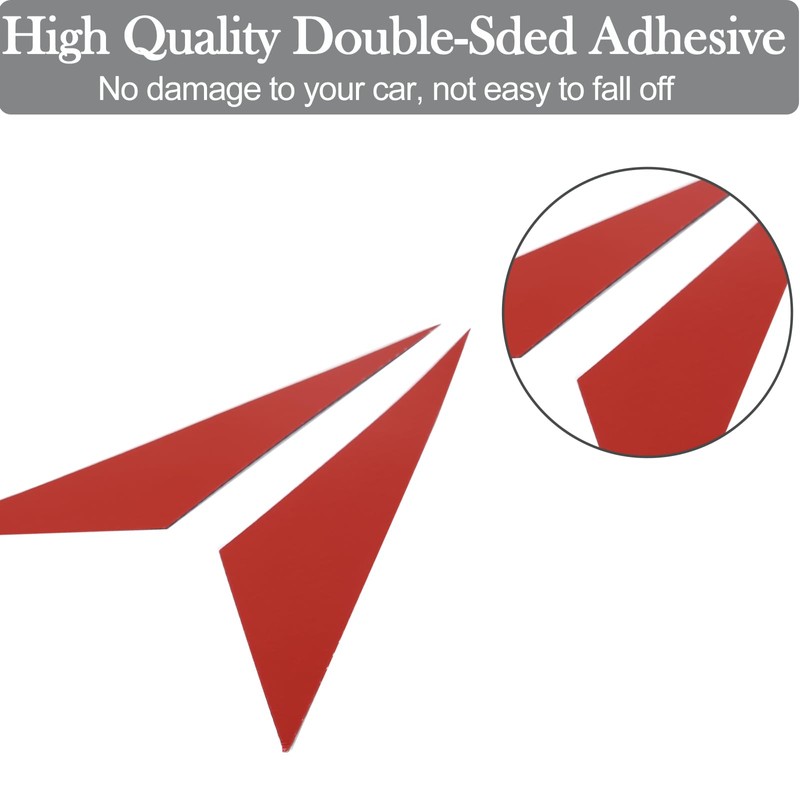 PIUGILH Soft Carbon Fiber A-Pillar Panel Cover Trim Kit, Outer