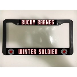 for Winter Soldier Fans Bucky Barnes Winter Soldier Hero License Plate Frame NEW