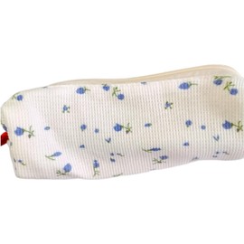 Blue Women Fresh Style Pencil Bag Pencil Case Pen Holder Coin Pouch, Pen, and Marker Cases，Simple Cosmetic Storage Bags Makeup Bag Office Stationery Organizer, and Marker Cases