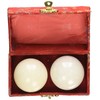 Asian Home White Stone Chinese Massage Balls - Hand Massage,