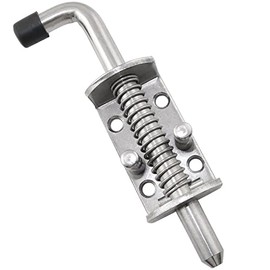 BLLNDX Spring Pin Latch Lock 1/2Inch 304 Stainless Steel Spring Bolt Latch Spring Loaded Latch for Trailer Gate Barn Door