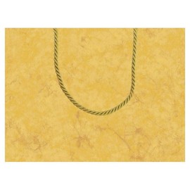 Caspari 7-1/8 by 3 by 5-5/16-Inch Gift Bag, Small, Antique Gold