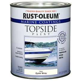 Rust-Oleum 207001 Marine Coatings Topside Paint, Quart, Oyster White 32 Fl Oz (Pack of 1)