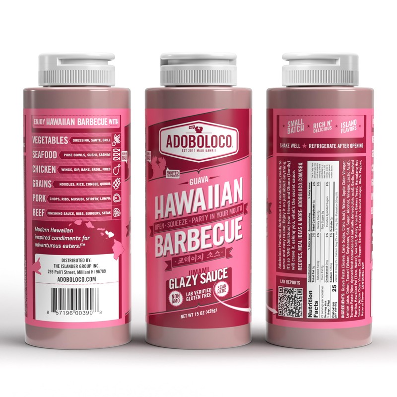 Adoboloco Guava Hawaiian Barbecue Sauce - Gluten Free