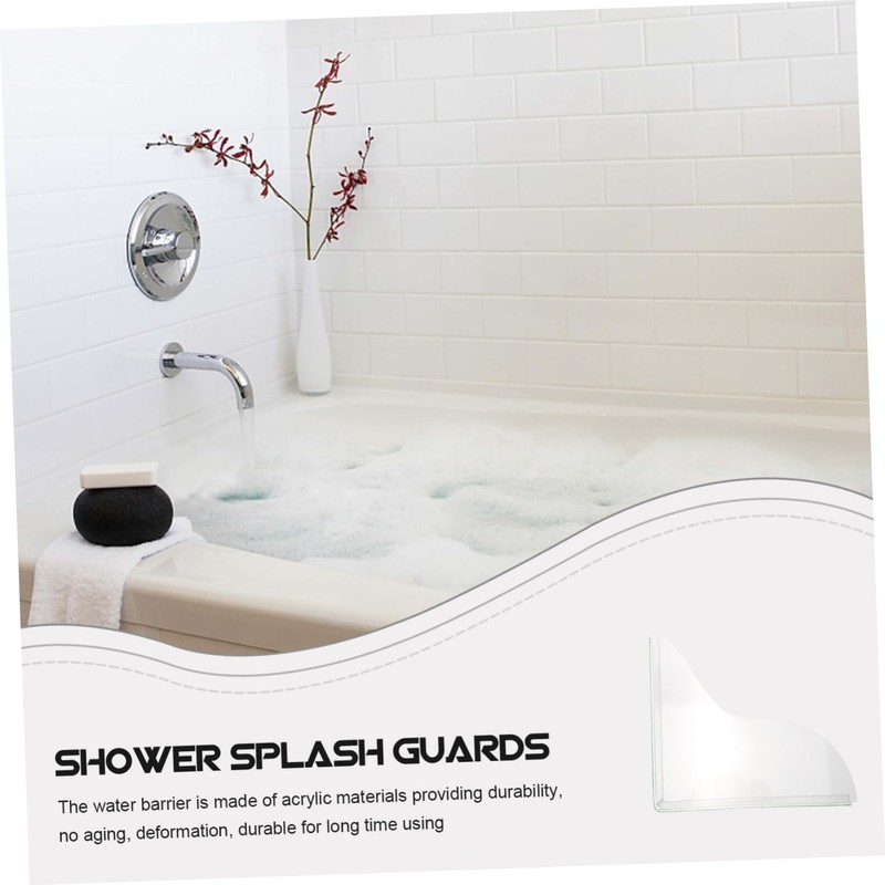 LABRIMP Bath Tub Splash Guard for Walk-in Shower 2 Pack