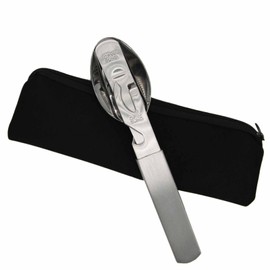 Unbekannt German army cutlery set with practical neoprene case