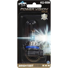 PEAK Power Vision Gold Automotive Performance Headlamp, H11 55W, Single