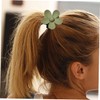 Healvian 6pcs Large Flower Ponytail Clip Non- Hair Holder for