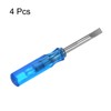 sourcing map 4Pcs SL2.5 Mini Slotted Screwdriver 2.5mm Magnetic Flat