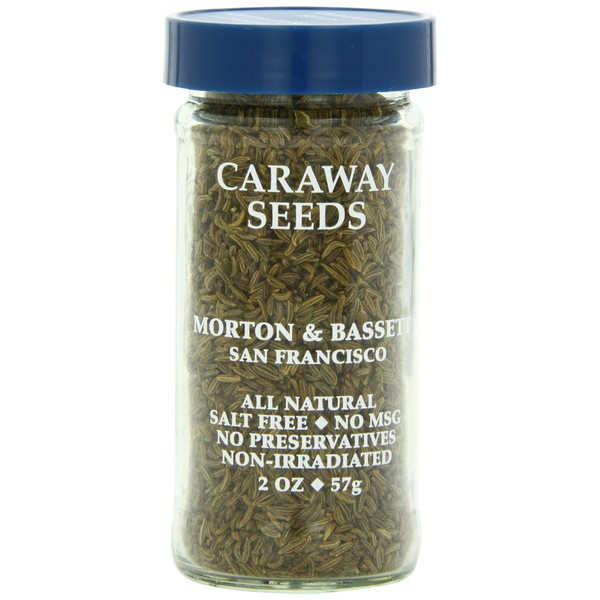 Morton & Bassett Caraway Seeds, 2-Ounce Jars (Pack of 3)