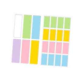 Operitacx 40 Blatt Selbstklebende Etiketten für Klassifizierung Wasserfest Praktisch Bunte Aufkleber für Büro und Haushalt
