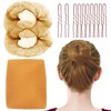 100Pcs Hair Net and Pin Set - 50Pcs 20" Invisible