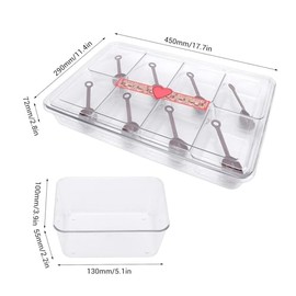 Caja de Condimentos Transparente, Paquete de 4 Estantes Transparentes para Condimentos, Recipientes para Especias, Contenedores para Condimentos, Serv