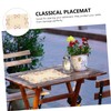 Cabilock 1 Set 2pcs Placemat Rose Gold Table Cloth Tablecloths