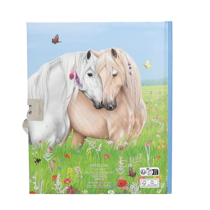 Depesche 12967 Miss Melody Diary with Horse Motif and Heart