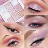 Eye Shadow Palette Makeup,Pink White Purple Glitter Shimmer Sparkle Warm
