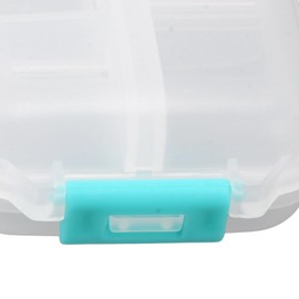 Portable Pill Box, 10 Compartments, Travel Daily Pill Organizer, Holds Vitamins, Fish Oil, Supplements (White)