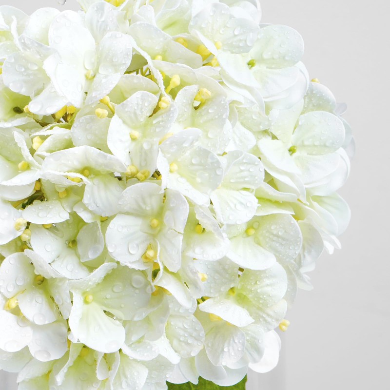 Waipfaru 4PCS Hydrangea Artificial Flowers, Real Touch, 20" Faux Hydrangea