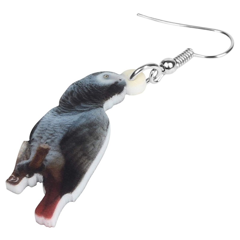 DUOWEI Cute Acrylic Parrot Earrings Dangle for Women Birds Accessories