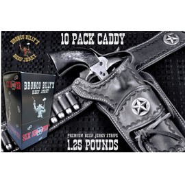 Bronco Billys Beef Jerky Six Shooter Caddy 10 Pack