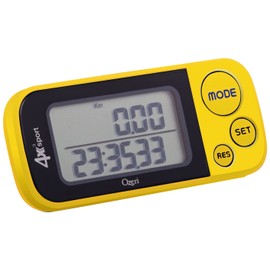 Ozeri 4x3sport Tri-Mode Activity Tracker (Walk, Run, & Stair Climb), with Multi-Axis Detection & 30 Day Memory