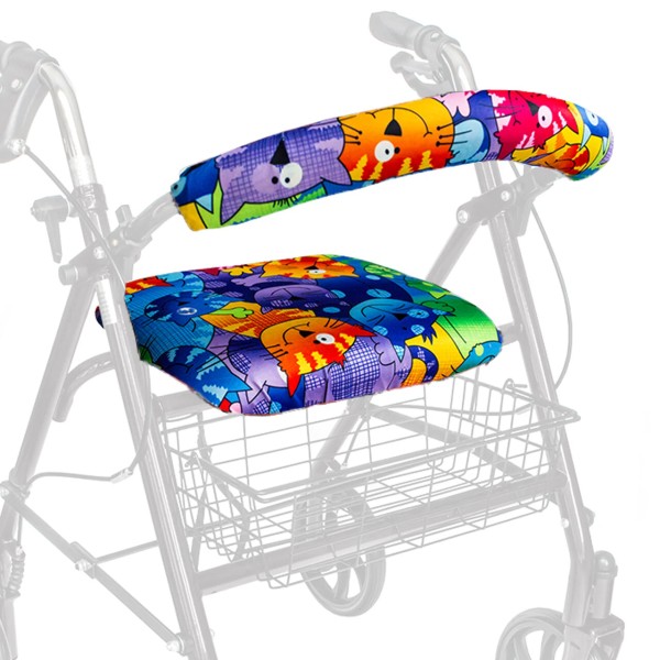 Top Glides Universal Rollator Walker Seat and Backrest Covers