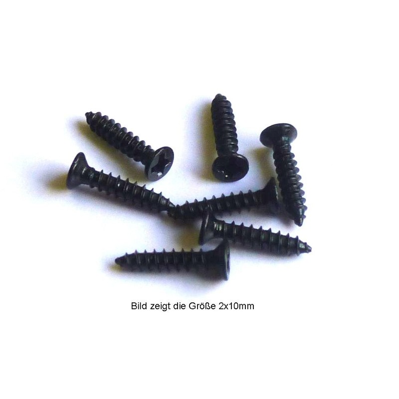 Track Construction Screws for Model Railways Countersunk Head Sheet Metal