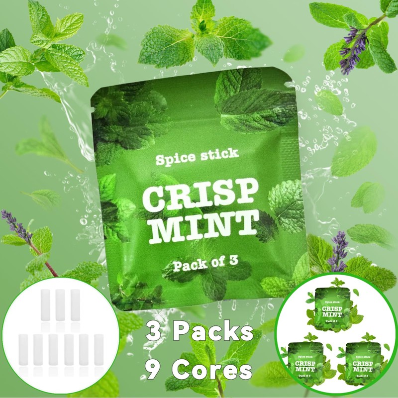 3 Packs of Plant-Based Spearmint Flavor Cores | 5.5mm x