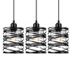 Glitnous Pendant Lights Kitchen Island 3 Pack, Black Hanging Kitchen
