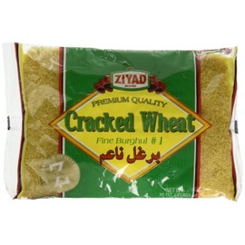 Ziyad Cracked Wheat Bulgur – Fiber-Rich Whole Grain, Nutty Flavor & Chewy Texture – Ideal for Tabbouleh, Kibbeh, Curries, Soups & Salads – Easy 30-Minute Prep, Vegan – No. 1, 16oz