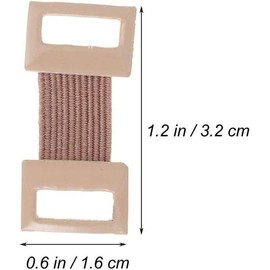 10Pcs Brown Bandage Clips, Elastic Bandage Wrap Stretch Metal Clips Replaceable Wrap Clips Replacement Fastener Fixation Clamps Hooks for Various Types Bandages, Adhesive Bandages, First Aid