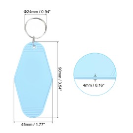 PATIKIL Vintage Motel Key Chain Assorted Colours 16 Pack Empty Hotel Lanyards Rhombus Retro Key Label for Crafts Embellishment Backpack Luggage Labels Pendant, Pendant