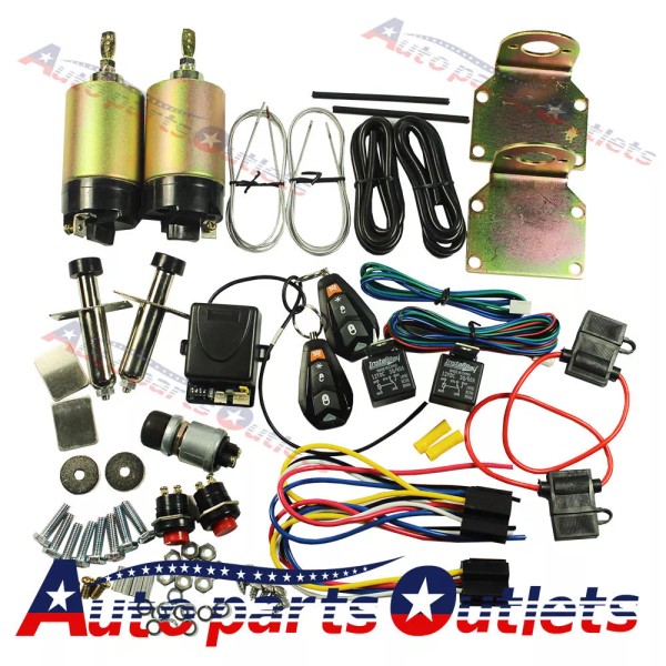 autopartsoutlets New 85 lb 2 solenoid Shaved Handle 2 Door