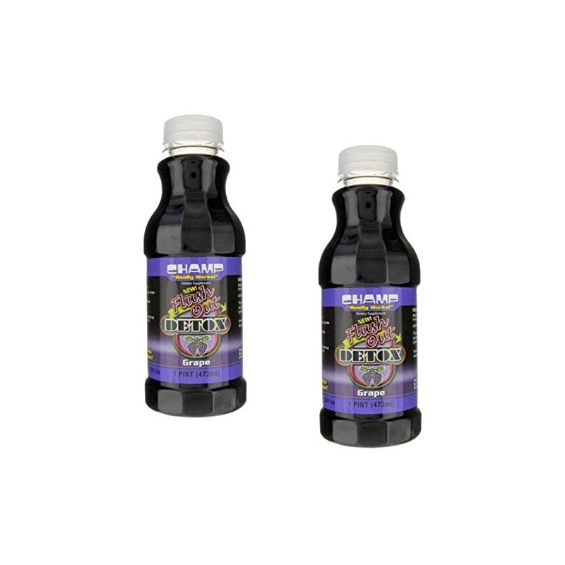 Champ Flush Out Detox Drink , Grape - 1 Pint