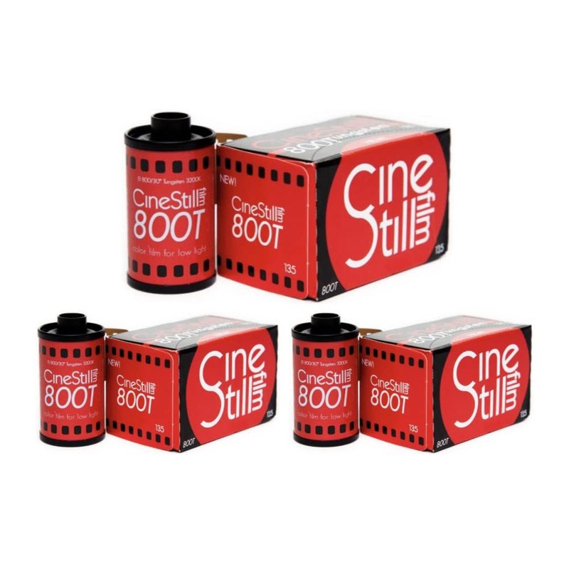 CineStill Film 800Tungsten 35mm Film (3 Pack) Bundle (3 Items)