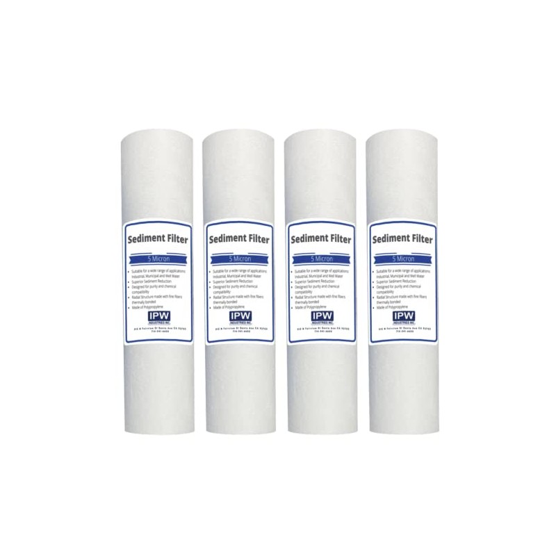 Compatible for HDX HDX2BF4 Melt-Blown Household Filter (4-Pack) by IPW